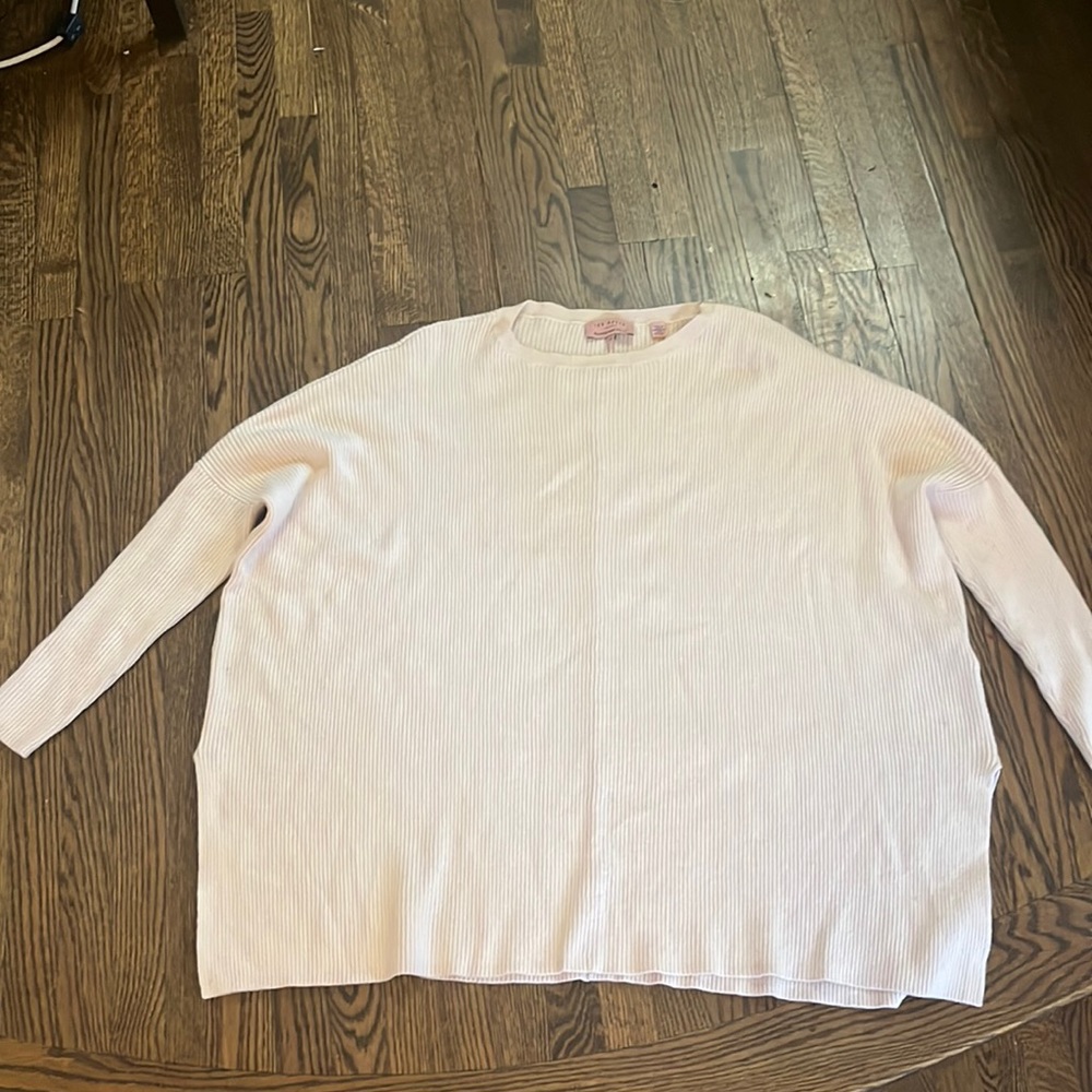 Ted Baker Oversized Knit Top in Light Pink